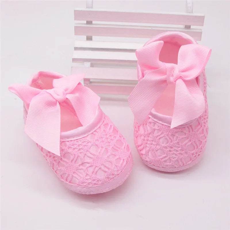Baby Shoes Baby Girl Soft Shoes Soft Comfortable Bottom Non-slip Fashion Bow Shoes Crib Shoes Newborn Baby Boy Prewalkers Shoes