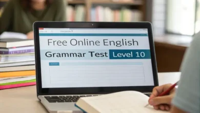 Free online English grammar test level 10