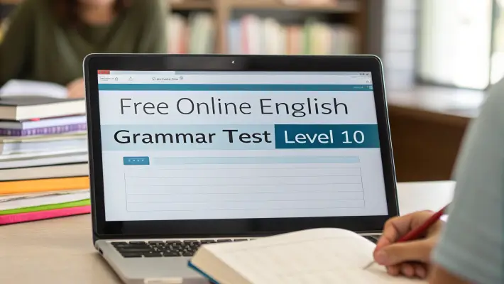 Free online English grammar test level 10