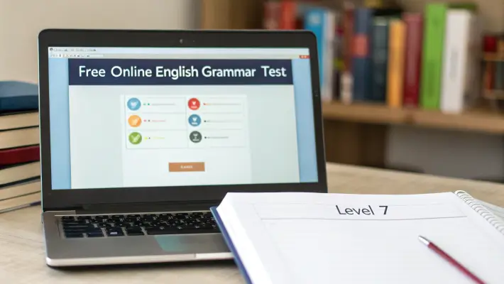 Free online English grammar test level 7