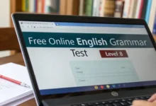 Free online English grammar test level 8