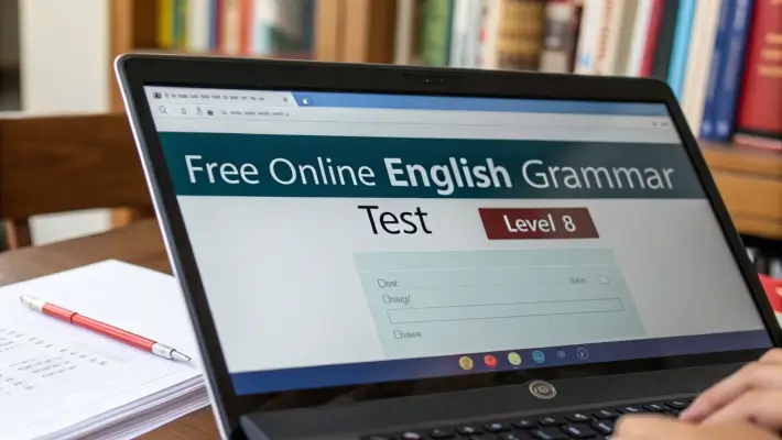 Free online English grammar test level 8