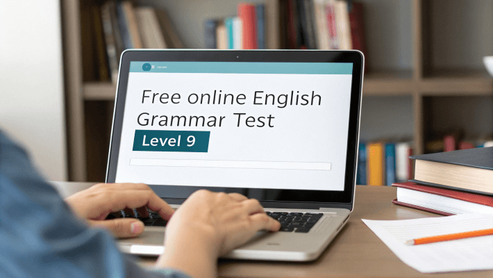 Free online English grammar test level 9