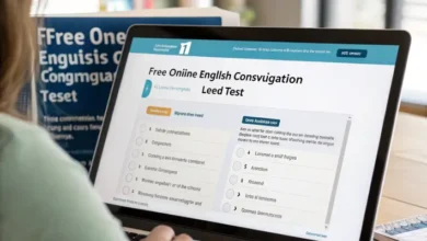 Free online English conjugation test level 1