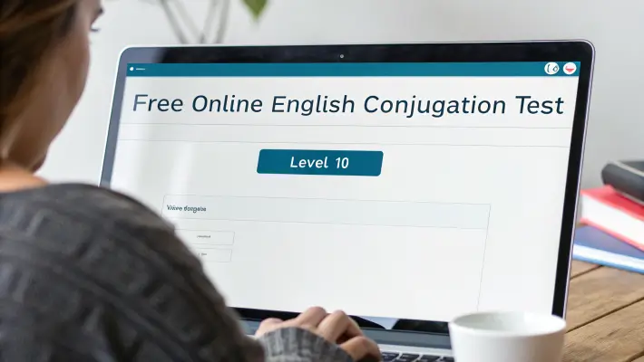 Free online English conjugation test level 10