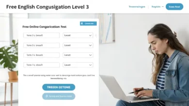 Free online English conjugation test level 3