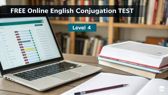 Free online English conjugation test level 4