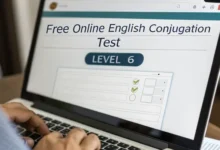 Free online English conjugation test level 6