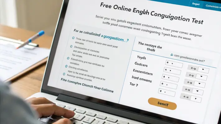 Free online English conjugation test level 7