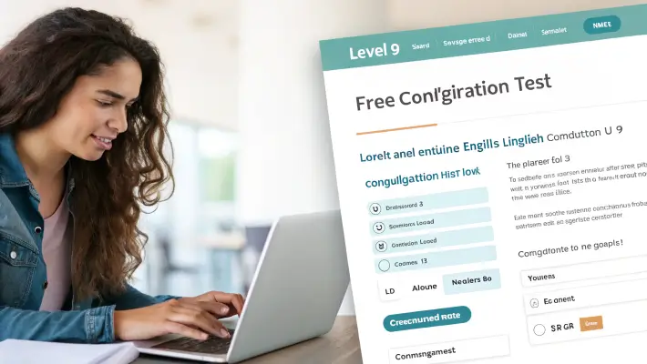 Free online English conjugation test level 9