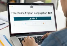 Free online English conjugation test level 9