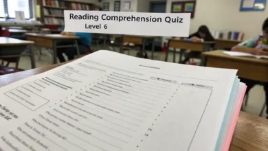 Free reading comprehension quiz level 6