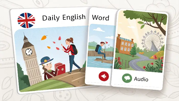 Daily English Words with Pictures and Audio