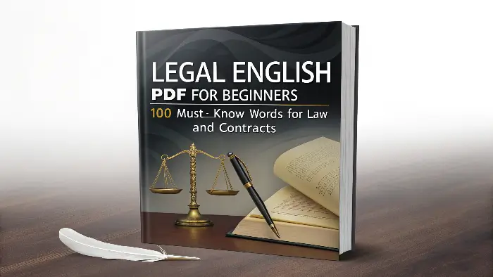 Legal English PDF for Beginners: 100 Must-Know Words for Law and Contracts