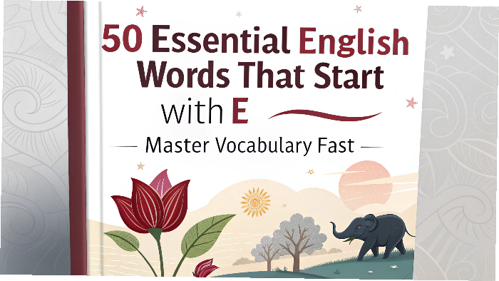 50 Essential English Words That Start with E – Master Vocabulary Fast